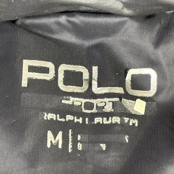 Polo Sport Ralph Lauren Vest Mens Medium Black 750 Down Puffer Zip Pockets Warm - Picture 7 of 16